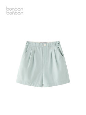 薄荷绿设计感短裤