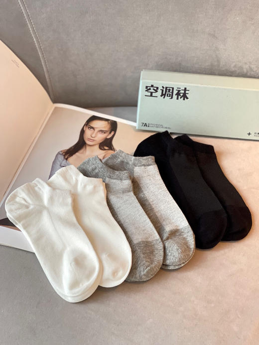 专利防臭7A级高效抗菌町内正品空调网眼船袜 商品图7