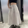 N全橡筋下摆可抽绳半裙（白）夏季152080110321 商品缩略图0
