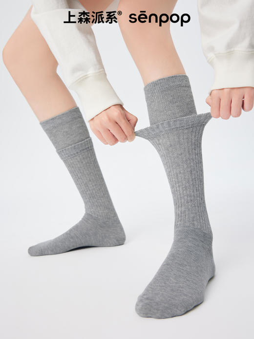 【代发】上森派系F80撞色双罗口中筒袜（下单后不接受退款 请谨慎下单） 商品图3