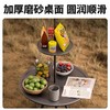 「高颜值！可伸缩折叠支架」户外折叠露营桌子便携小圆桌 野餐野营装备茶几桌双层可升降带灯架户外装备 商品缩略图3