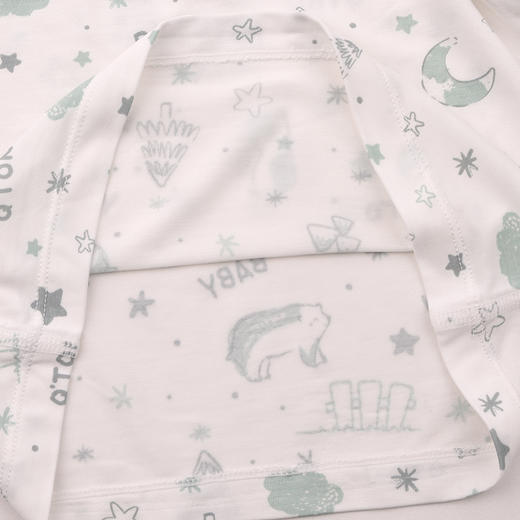 棉果果夏季男童家居服防蚊5A抗菌舒适莫代尔套头T恤M211140425215 商品图3