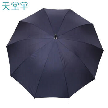 天堂伞 抗风双人雨伞长柄 10骨超大号半自动直杆晴雨两用伞商务伞深藏青 商品图2