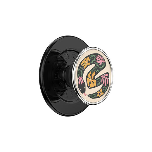 【自由暮色】灵蛇生花·MagSafe圆啪嗒 MAGSAFE磁吸手机气囊支架 Round圆啪嗒系列 撞色 动物 商品图0