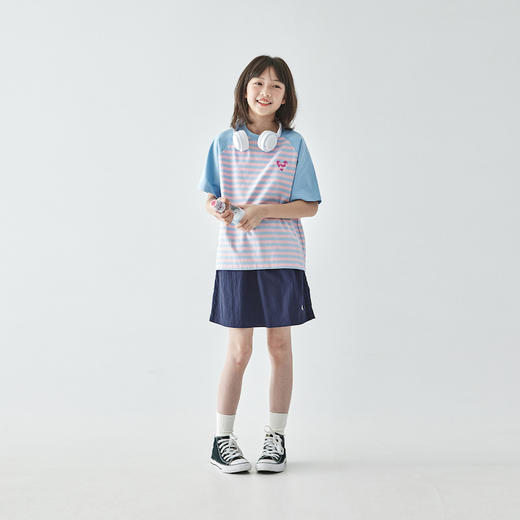 棵初 2025春夏第三波新品拼色条纹T恤860K256083MJ 商品图1