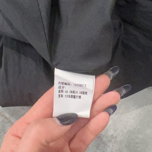 N简约百搭压褶半裙（黑）夏季152080120321 商品图4