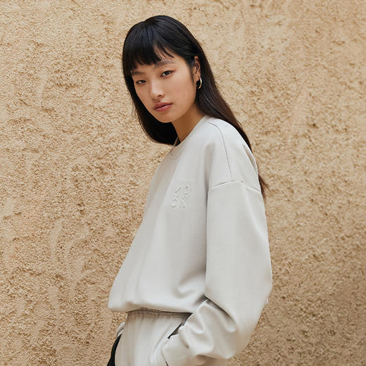 53496/53615  IN AND ON 立体凸感印花截卫衣/休闲裤 商品图6