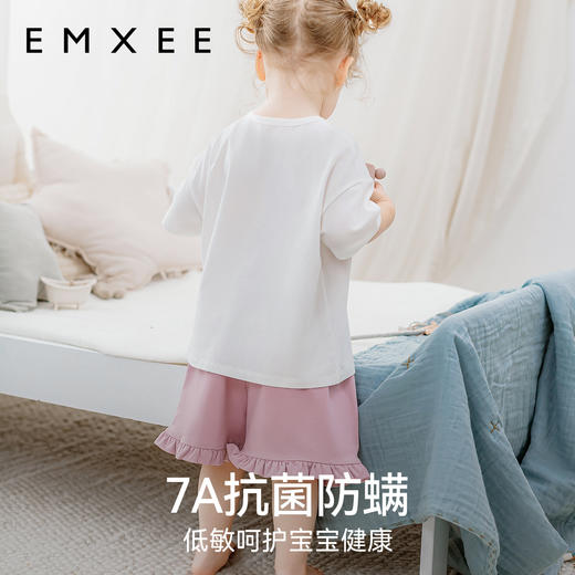 【宝宝服饰】嫚熙儿童家居服套装夏季冰藻泥宝宝短袖分体睡衣套装 商品图3