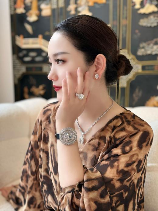 GAONAS  高纳仕 经典百搭白钻豪镶戒指10210JW 商品图6