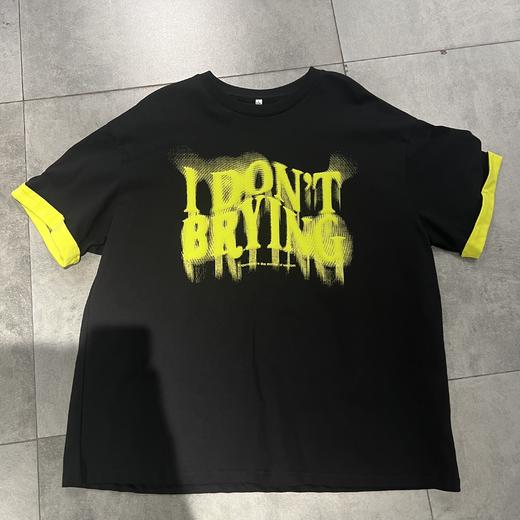 MZ字母袖口拼色短袖T恤（黑）夏季152060120321 商品图4