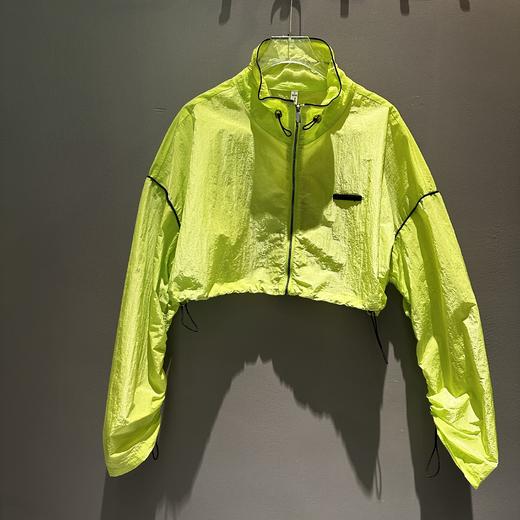 N抽绳拉链长袖外套（绿）夏季152060100321 商品图3