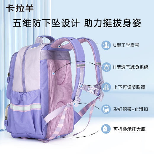 小学生5维防下坠减负风琴书包1-6年级飞艇系列CX2255+CX2779 商品图4