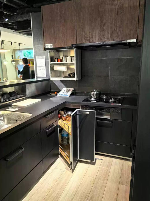 日本原装进口松下橱柜转角柜转角抽屉小推车调味料置物架拉篮 商品图3