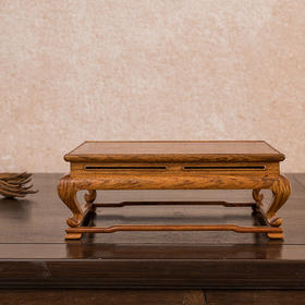 二十世纪 黄花梨三弯腿带托泥器座