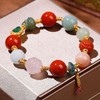 中国风天然满肉南红多宝手串女翡翠貔貅和田玉粉晶粉澳宝手链 商品缩略图0