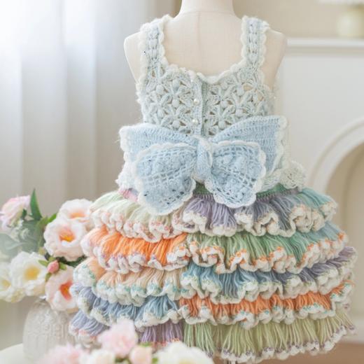 苏苏姐家彩虹糖蓬蓬裙手工DIY编织钩针毛线团自制裙子材料包 商品图2