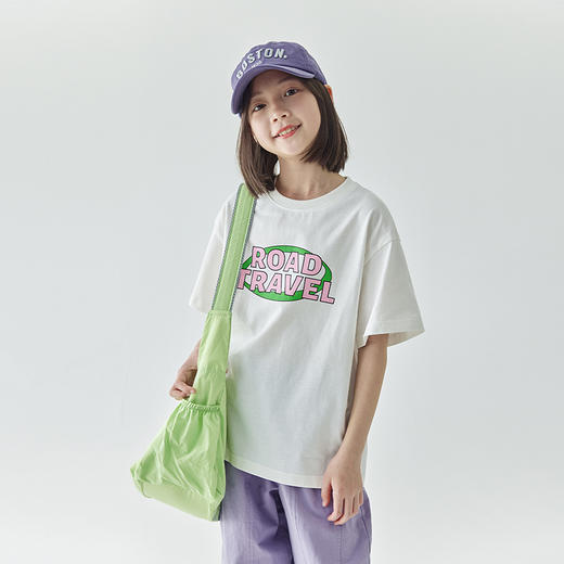 棵初 2025春夏第三波新品两色字母短袖Tee827T24019 商品图4