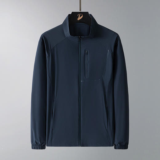 【防晒衣】【DTH】大依优型大码男装立领防晒衣皮肤衣薄款清凉防晒服透气高弹男夏季外套上衣 商品图2