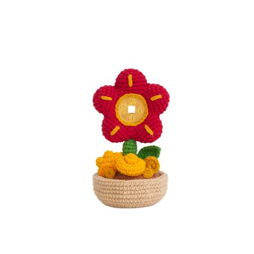 苏苏姐家发财盆栽手工diy编织钩针毛线团自制摆件小物材料 商品图4