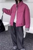 太划算了！！宽松版-5923韩版翻领拼色卷边袖短夹棉外套-喜出 商品缩略图0