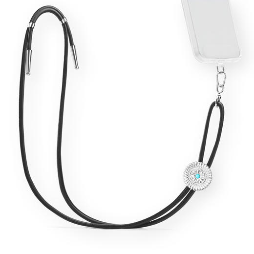【自由暮色】银石花·手机背带 Wristlet&Strap手机绳链 Strap手机背带系列 白色 植物花卉 商品图2