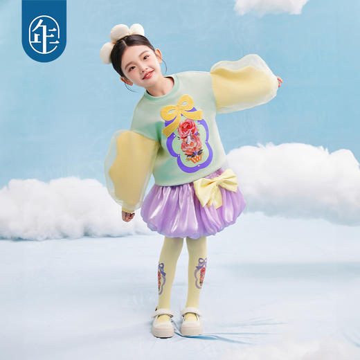 年衣童装女童半身裙2025年春新款宝宝网纱甜美蓬蓬裙公主裙儿童裙子春日圆舞半身裙 商品图0