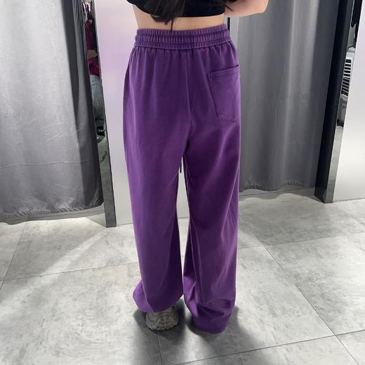N松紧抽绳扎染阔腿裤（紫）夏季152040080321 商品图1