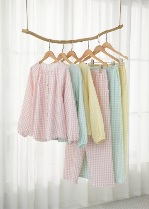 【玛万生活多巴胺双层纱多彩糖系列家居服系列】🙋♀ 棉质套装，舒服到直接躺平的家居服衣色彩穿上身，快乐秒上线！ 商品图0