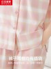 云仓【红豆剪标】短袖情侣格纹睡衣套装 50支干爽棉 商品缩略图4