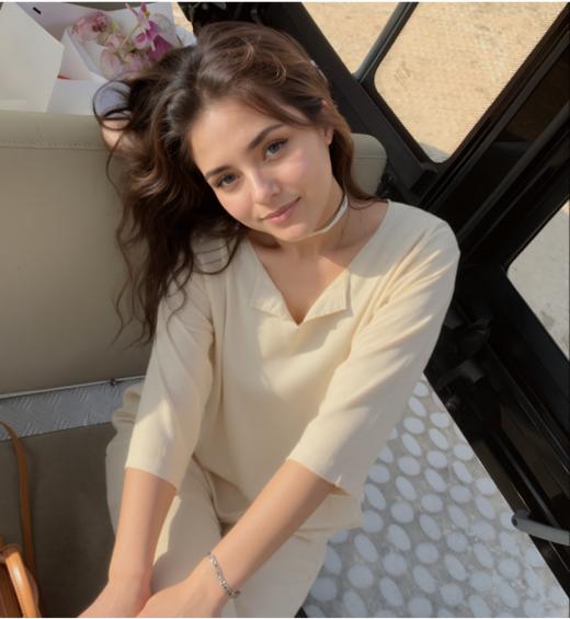 😎夏日居家必备‼法国高端品牌【MAWALIFE玛万法式甜心天丝家居服】💥垂顺丝滑，细腻透气，让你清爽居家~ 商品图5