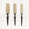 美发榉木手柄猪鬃毛圆筒滚梳卷发梳子 商品缩略图0