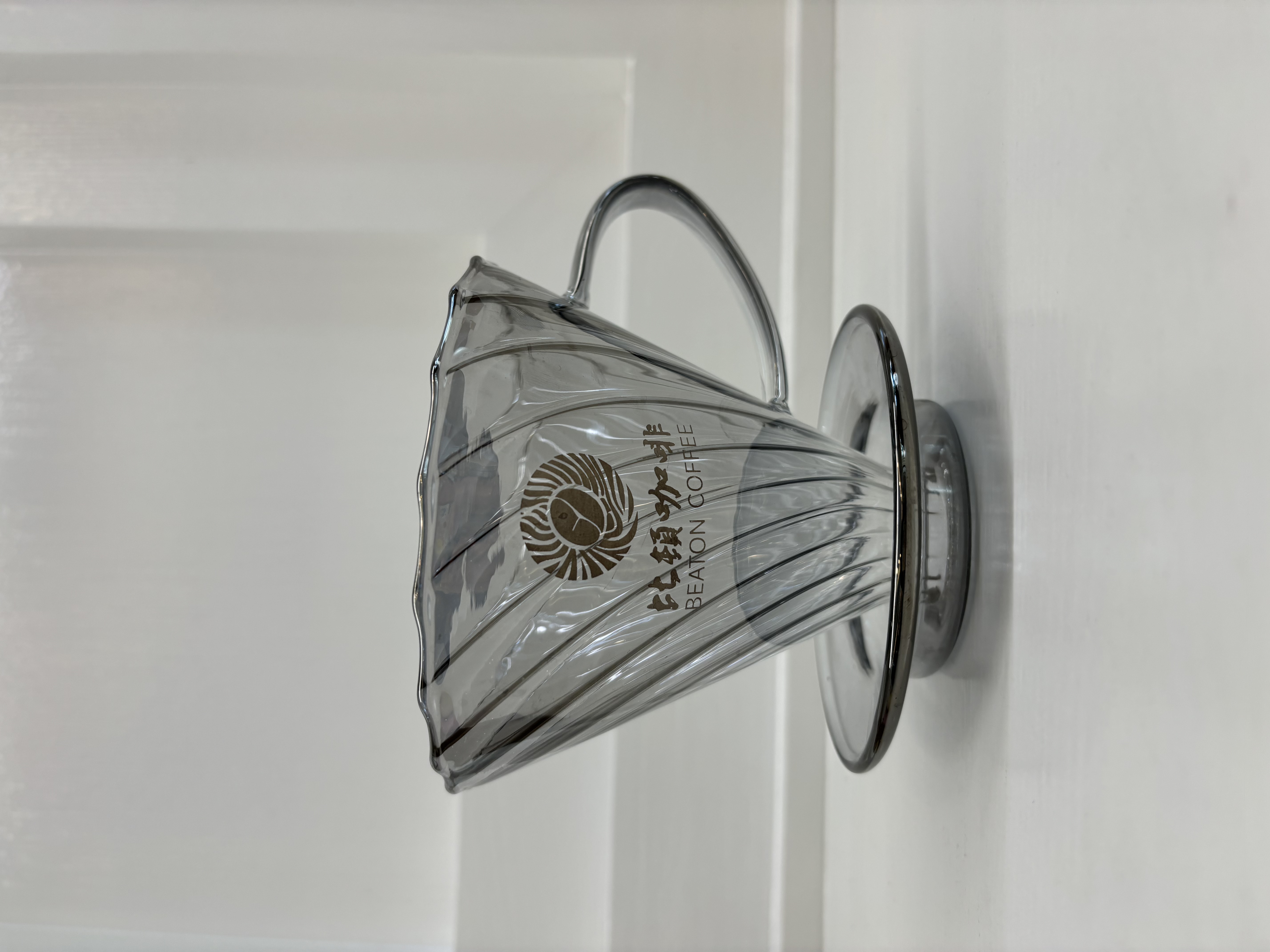 咖啡器具滤杯比顿logo玻璃过滤杯