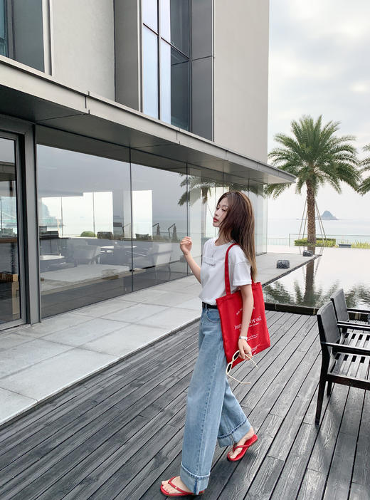 <曾小咸推荐>新品现货秒杀！卖完下架不再补 ！微信粉丝打折价！！白色字母印花短袖 日常119.99/件 立减50 秒杀69.99/件！！ 商品图11