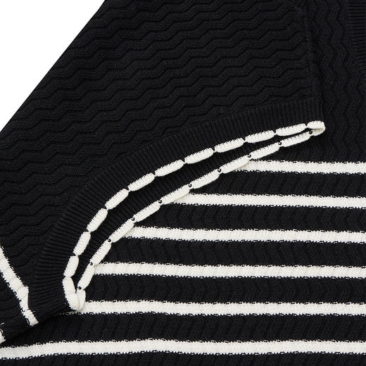 【2件9折】【Petit Bari】(多色)简约时尚撞色条纹针织背心 商品图6