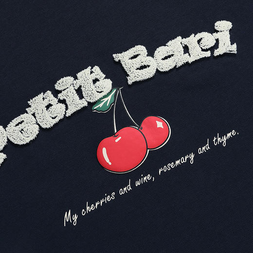 【2件9折】【Petit Bari】设计师款 樱桃印花女士 潮流短T 网球穿搭 商品图4