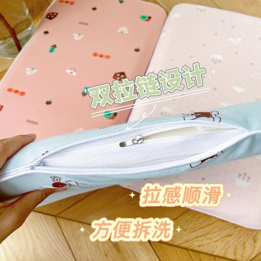 自然醒全棉卡通天然儿童乳胶枕面包枕头宝宝3-6-7-12岁幼儿园午睡专用小孩四季通用XK 商品图13
