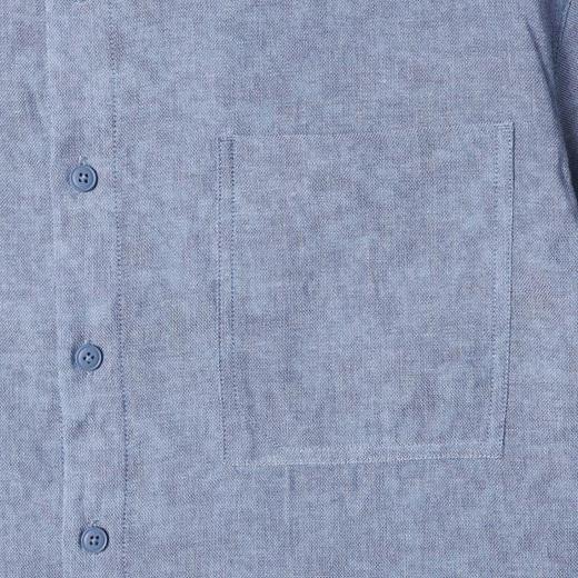 6589011夏季高级感新款韩版纯色纽扣翻领短袖衬衫休闲百搭宽松衬衣 商品图3