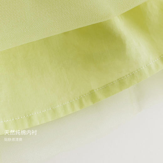 【马克珍妮 芦芙】2024年夏装女童清新拼接网纱吊带连衣裙240558 商品图4