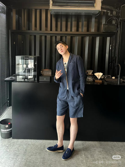 男士夏季亚麻短裤 商品图4