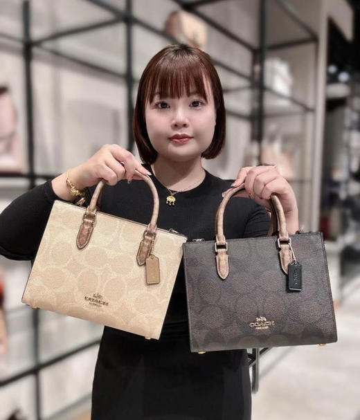 💰2199包邮🉐Coach最新款Maggie托特包小号，LV on the go同款 商品图8