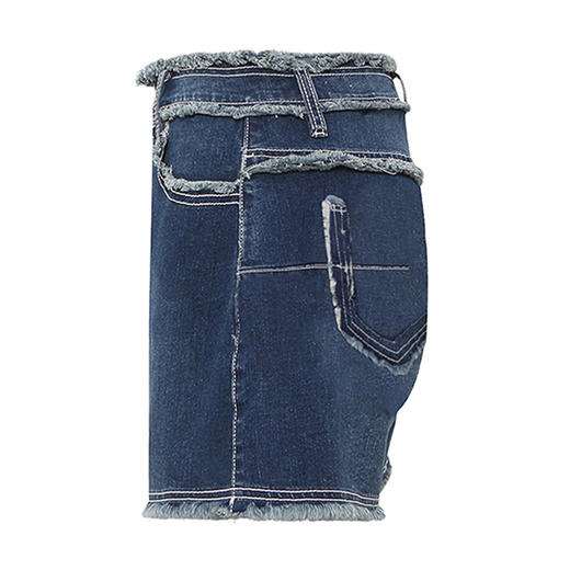 【2件9折】【Petit Bari】磨毛短裤 时髦潮流热裤 牛仔 显瘦直筒浅色 商品图2