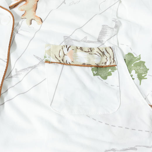 贝贝怡25春夏新款孕产妇家居服侧开便捷哺乳口可调腰长裤月子服套装ZB1EY003 商品图4