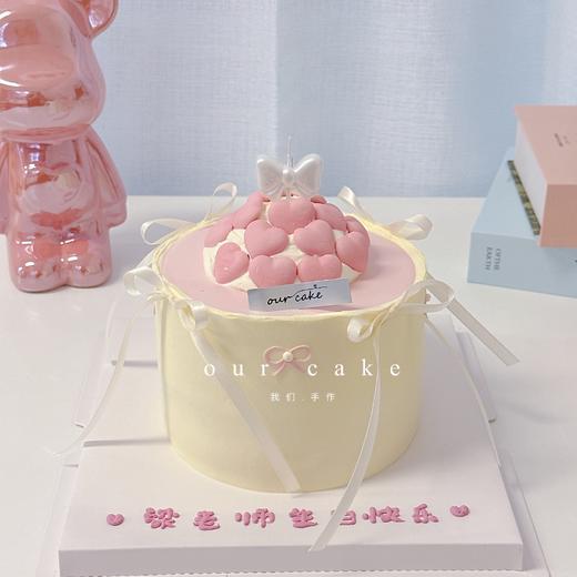 多款~ins风粉色系爱心丝带蝴蝶结蛋糕系列-低糖处理无添加 商品图4