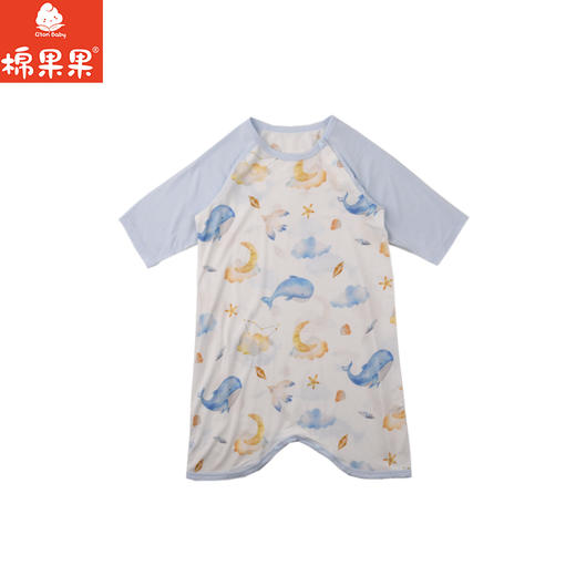 棉果果夏季男童女童睡袍家居防蚊5A抗菌莫代尔睡袍M205571425221 商品图2