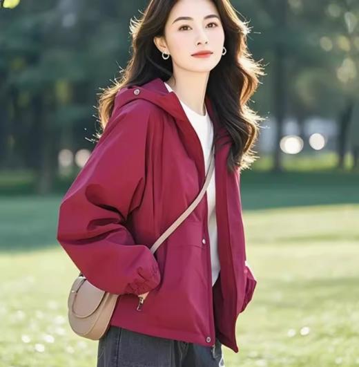 （预售15天）超火春季高级小众不撞款，超好看连帽冲锋衣外套LJX-366 商品图1