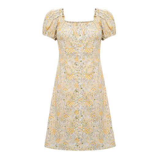 【2件9折】【Petit Bari】(多色)法式浪漫碎花茶歇连衣裙高腰短裙 商品图3