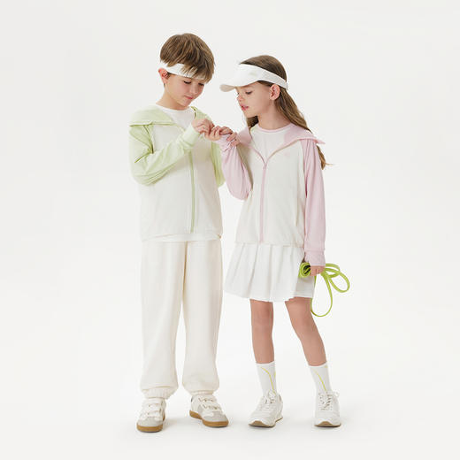 【凉感】马克珍妮男女童加款帽檐撞色防晒衣2025年春夏新款550819 商品图2