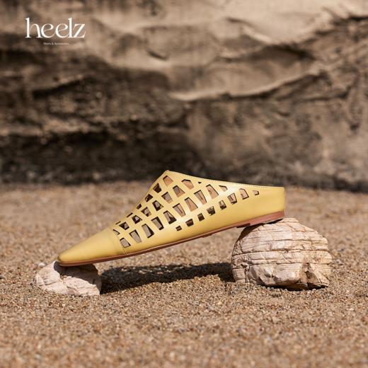 heelz设计师手工鞋履 ｜海风镂语包头镂空穆勒鞋3.5cm 商品图0