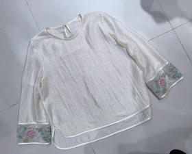 【门店同款】ENJOY夏季云敛-春光推盏霜月薄纱中式上衣 162252702