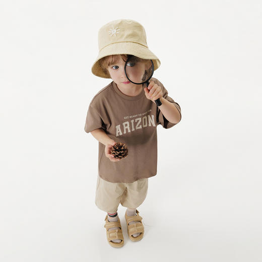 【凉感】马克珍妮男童复古学院短袖T恤 宝宝上衣夏装新款550670 商品图3